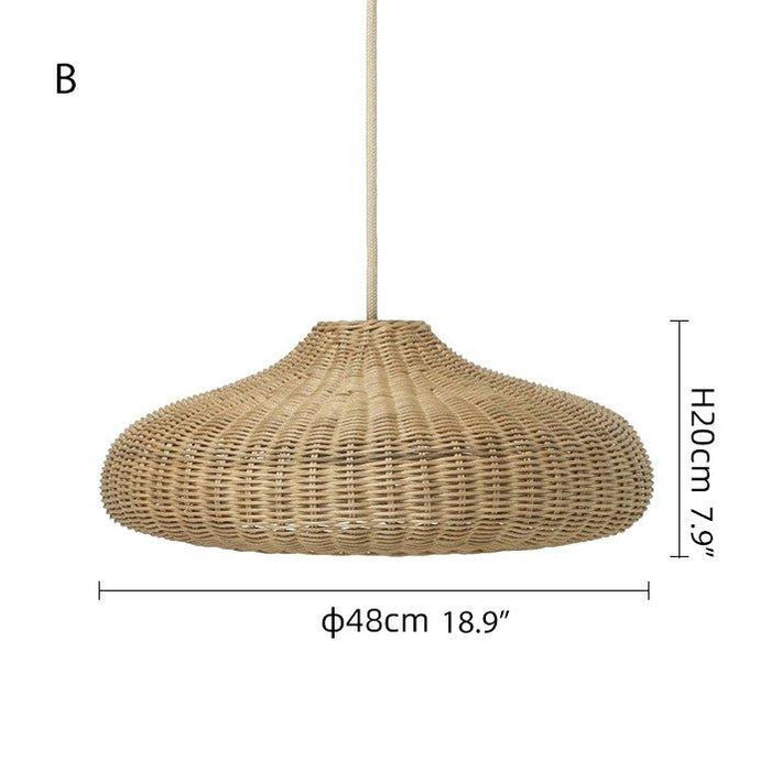 Finns Rattan bamboo weave pendant light - DWHOME