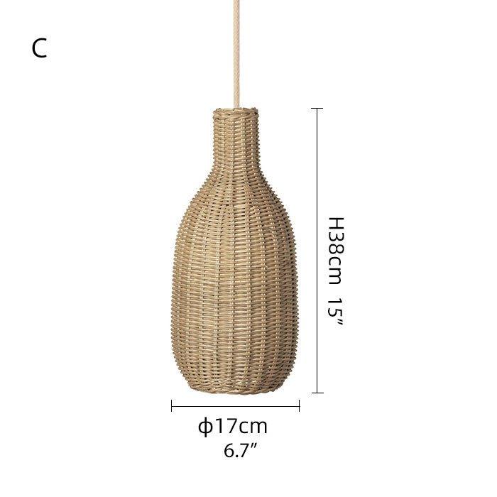 Finns Rattan bamboo weave pendant light - DWHOME