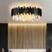 Gio Flush Mount Chandelier, Black - DWHOME