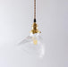 Fluted shell glass midcentury modern pendant light - DWHOME