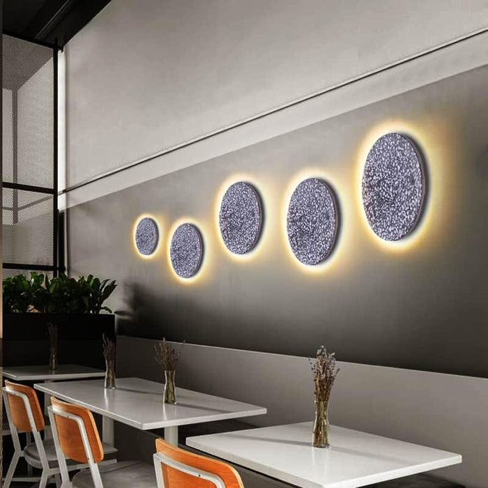 Forrinsta Round Eclipse Terrazzo Wall Lamp - DWHOME