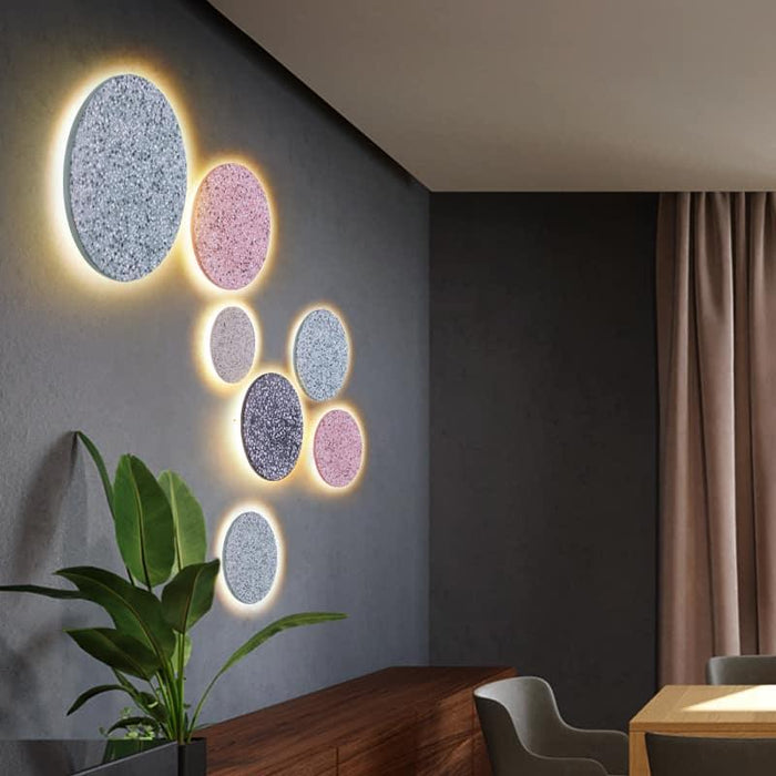 Forrinsta Round Eclipse Terrazzo Wall Lamp - DWHOME