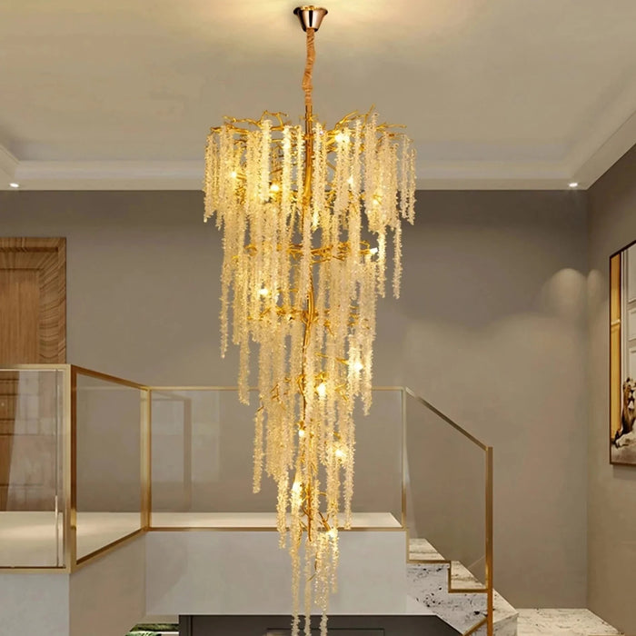 Albero Crystal Foyer Chandelier-DWHOME