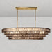 Ghiaccio Oval Chandelier 54''65''-DWHOME