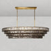 Ghiaccio Oval Chandelier 54''65''-DWHOME