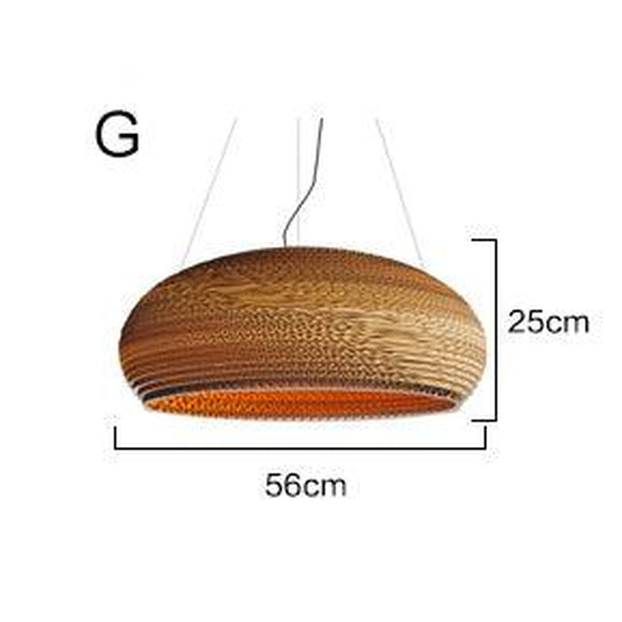 Luminaria Corrugated Board Pendant Light-DWHOME
