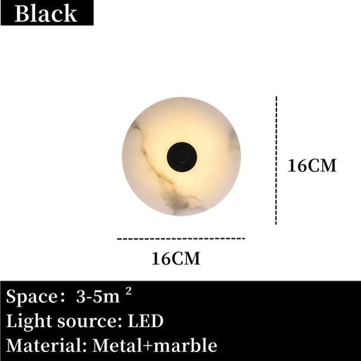 Moonshade Natural Marble Wall Sconce-DWHOME
