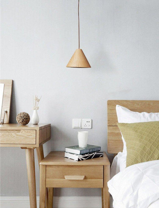 Geppetto Wooden Cone Pendant Light - DWHOME