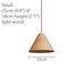 Geppetto Wooden Cone Pendant Light - DWHOME