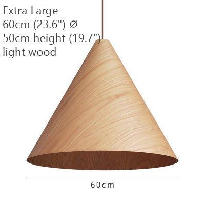 Geppetto Wooden Cone Pendant Light - DWHOME
