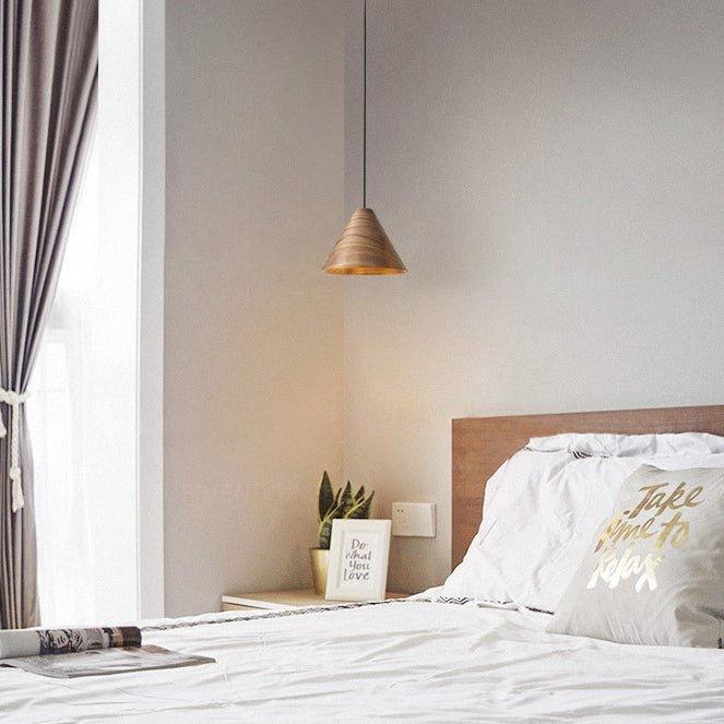 Geppetto Wooden Cone Pendant Light - DWHOME