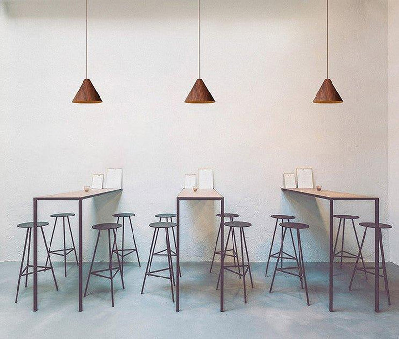 Geppetto Wooden Cone Pendant Light-DWHOME