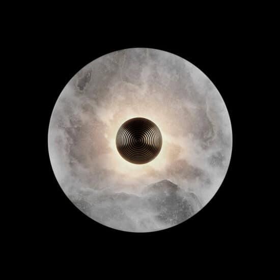 Gillis Marble Round Plate Wall Lamp - DWHOME
