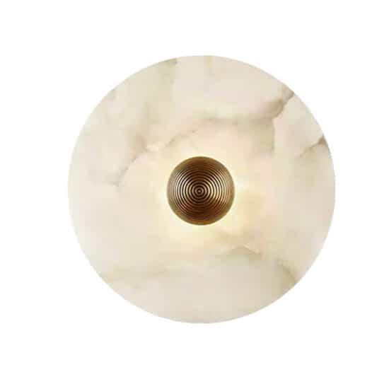 Gillis Marble Round Plate Wall Lamp - DWHOME