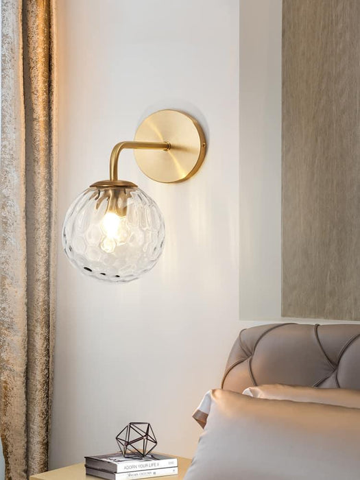 Giorbor Dimpled and Smooth Hanging Ball Wall Lamp - DWHOME