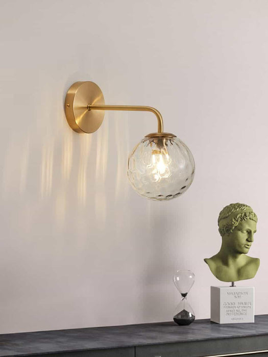 Giorbor Dimpled and Smooth Hanging Ball Wall Lamp - DWHOME