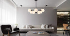 Glass Metal Ball Shape Irregular Design LED Chandelier - DWHOME