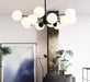 Glass Metal Ball Shape Irregular Design LED Chandelier - DWHOME