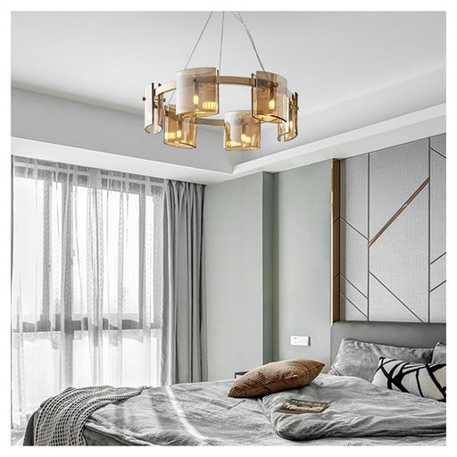 Glass Shields Chandelier-DWHOME