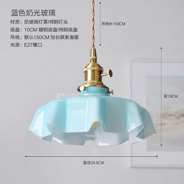 Glass Stone Tablecloth Pendant Light N READY - DWHOME