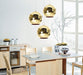Gold shade mirror ball pendant Light - DWHOME