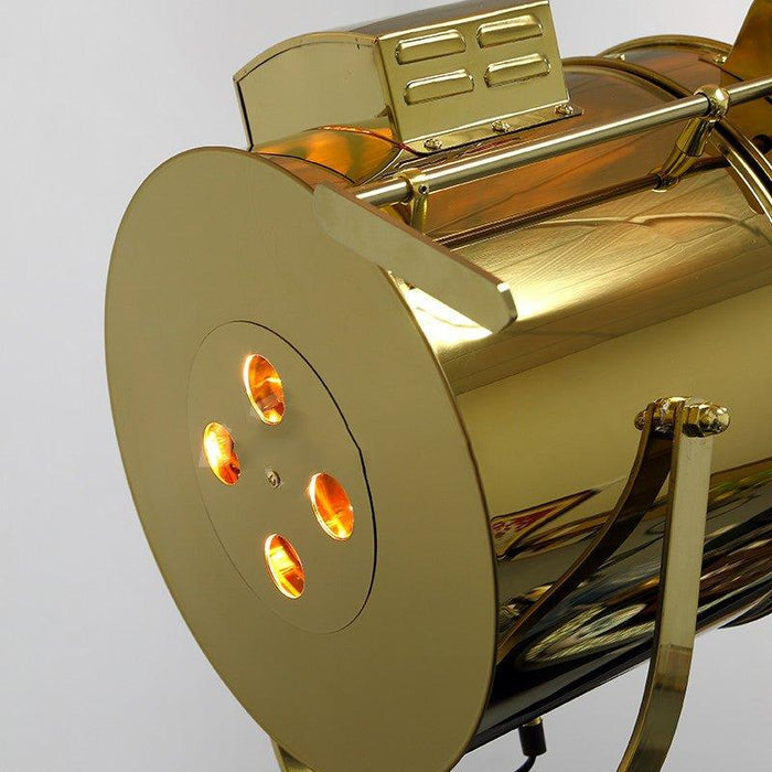 Gold Tripod Vintage Floor Lamp - DWHOME