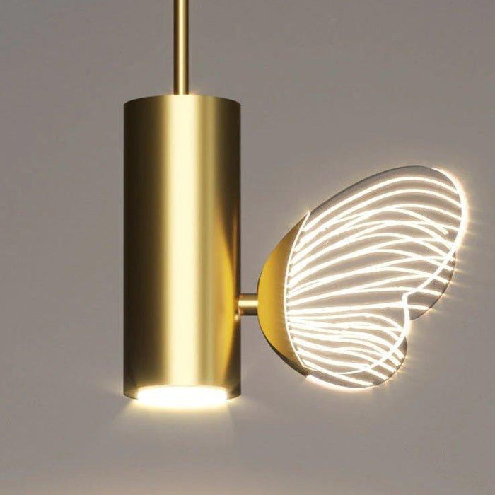 Golden Crystal Butterfly Pendant Light - DWHOME