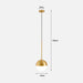 Golden Glass Ball Pendant Light - DWHOME