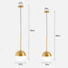 Golden Glass Ball Pendant Light - DWHOME