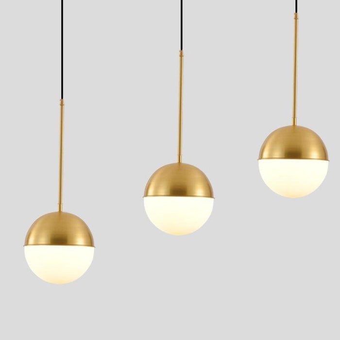 Golden Glass Ball Pendant Light - DWHOME