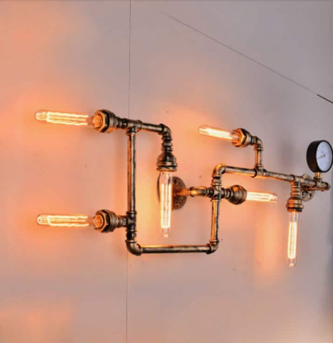 Gostavo Industrial Pipe Wall Lamp - DWHOME
