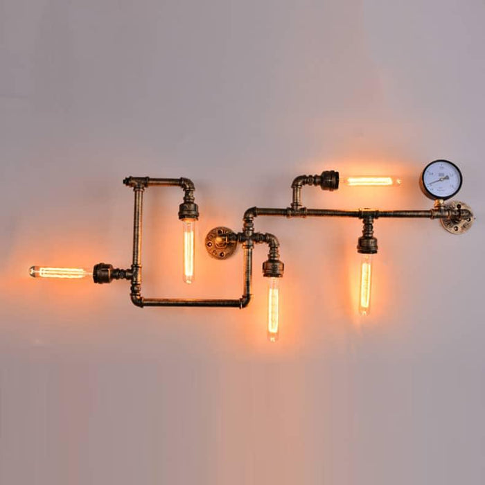 Gostavo Industrial Pipe Wall Lamp - DWHOME