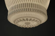Greta fluted frosted glass mid century modern pendant light - DWHOME