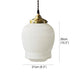 Greta fluted frosted glass mid century modern pendant light - DWHOME