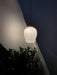 Greta fluted frosted glass mid century modern pendant light - DWHOME