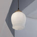 Greta fluted frosted glass mid century modern pendant light - DWHOME