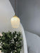 Greta fluted frosted glass mid century modern pendant light - DWHOME