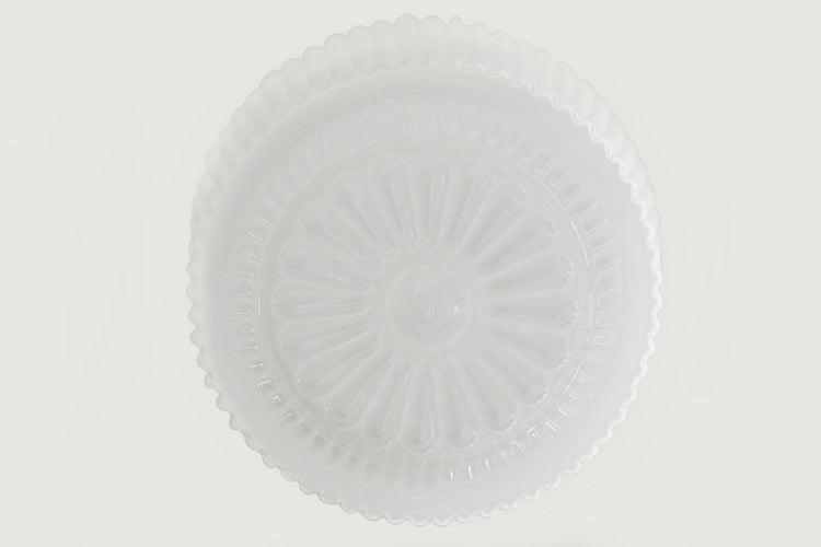 Greta fluted frosted glass mid century modern pendant light - DWHOME