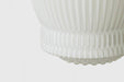 Greta fluted frosted glass mid century modern pendant light - DWHOME
