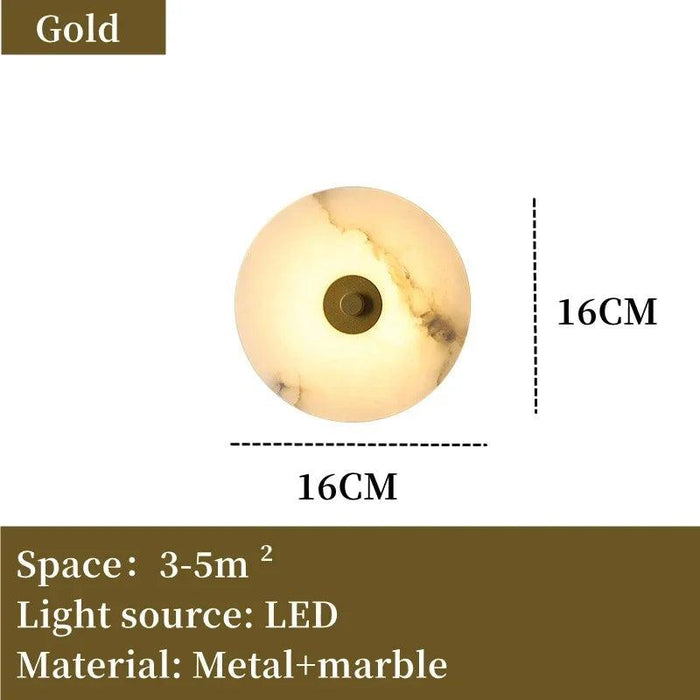 Moonshade Natural Marble Wall Sconce - DWHOME