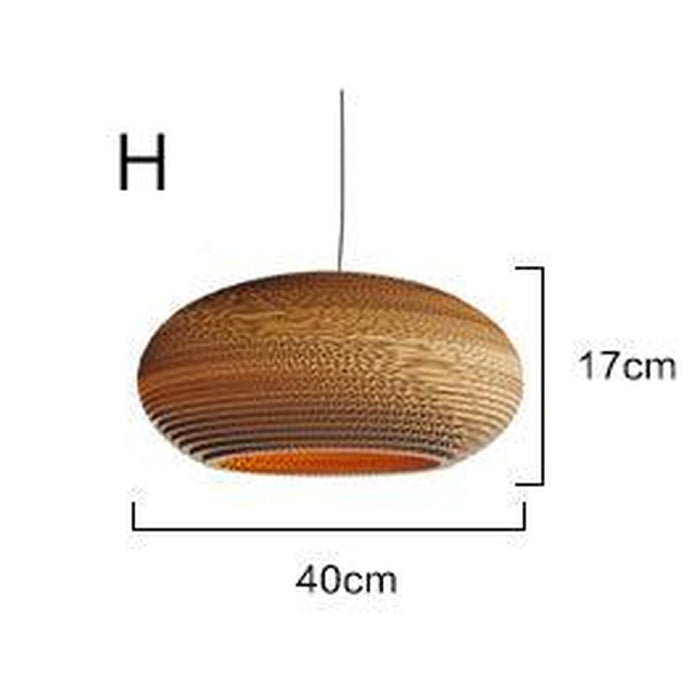 Luminaria Corrugated Board Pendant Light-DWHOME