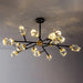 Diamante Crystal Branch Chandelier, Black-DWHOME