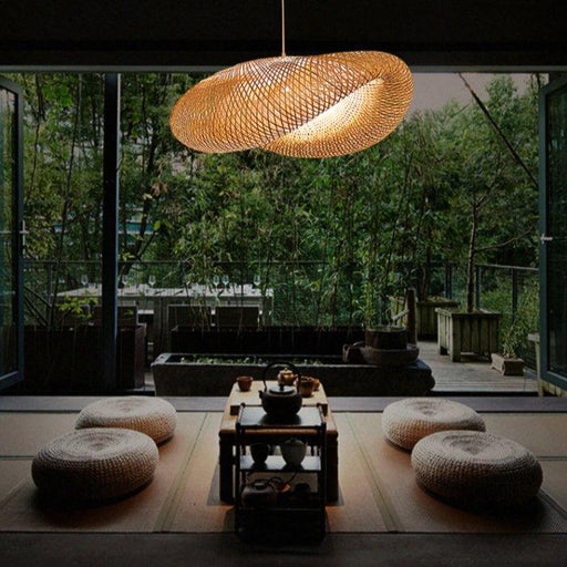 Handmade Bamboo Pendant Lights-DWHOME