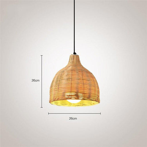 Handmade Japanese Style Bamboo Pendant Lamps-DWHOME