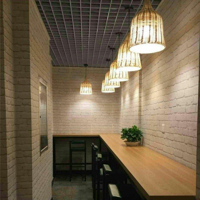Handmade Japanese Style Bamboo Pendant Lamps - DWHOME