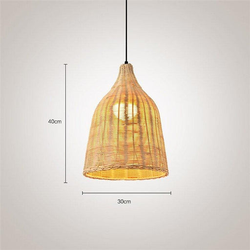 Handmade Japanese Style Bamboo Pendant Lamps-DWHOME