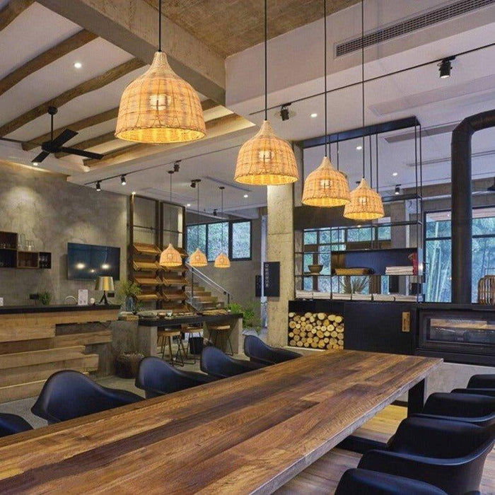 Handmade Japanese Style Bamboo Pendant Lamps - DWHOME
