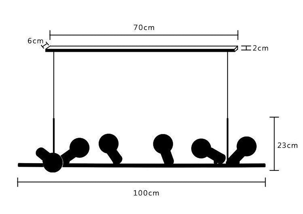 Hanging Doves Kitchen Island Minimalist Line Pendant Light-DWHOME