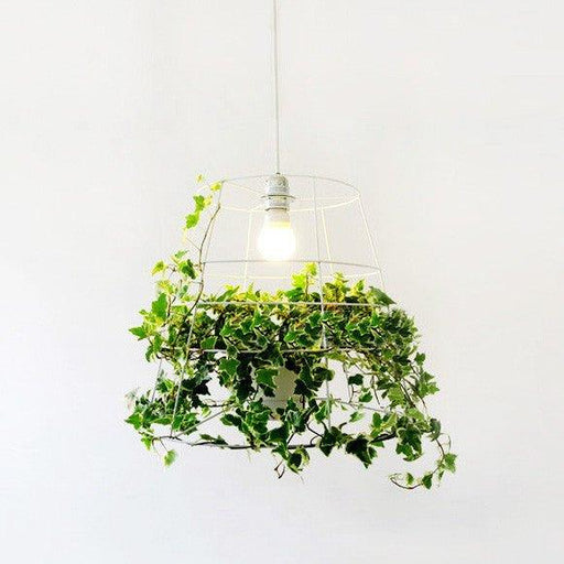 Hanging Plant Cage Pendant Light-DWHOME