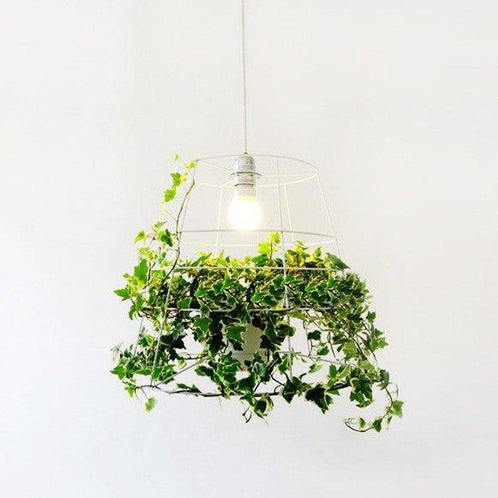 Hanging Plant Cage Pendant Light-DWHOME